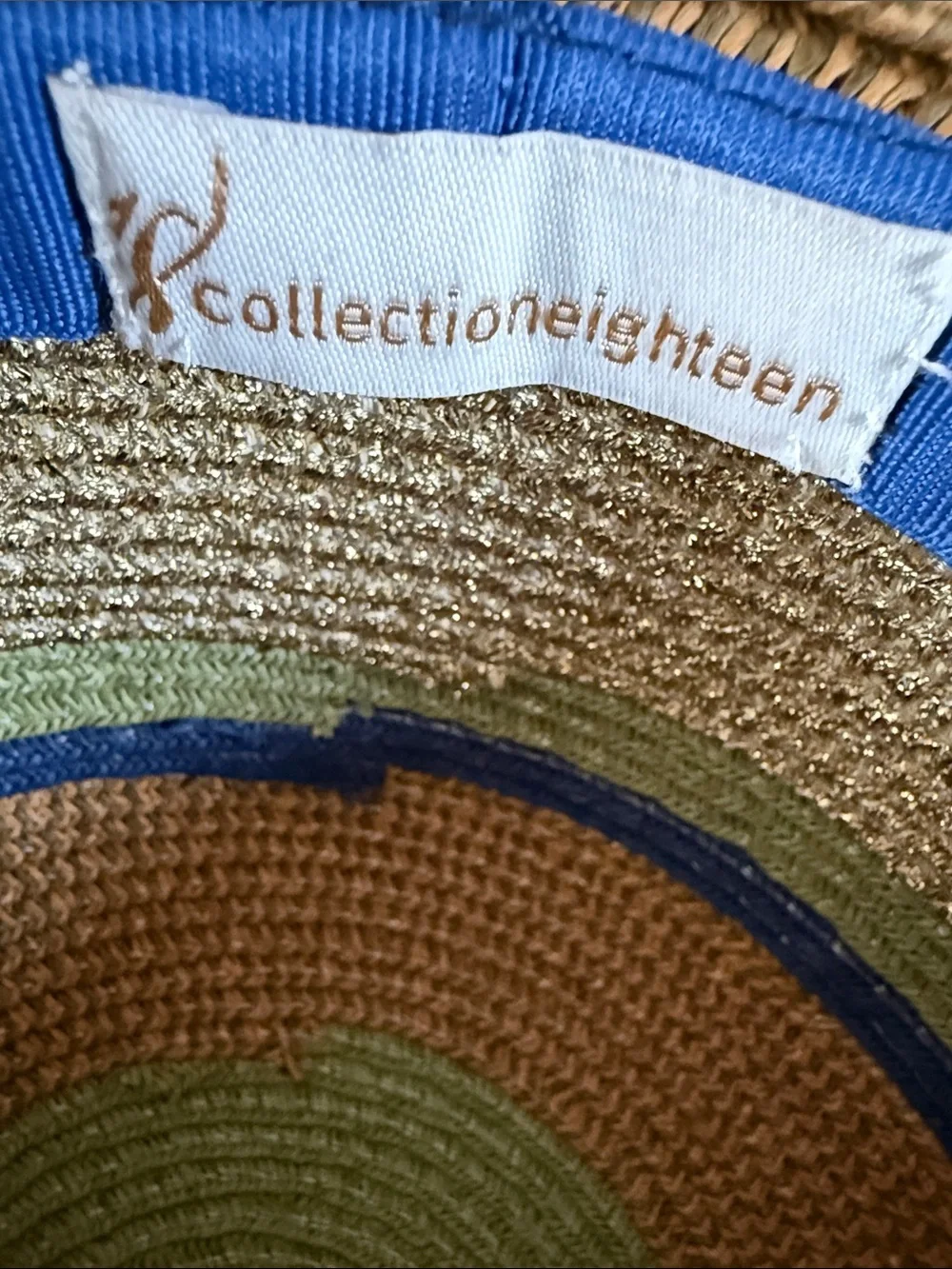Striped Wide Brim Beach Hat